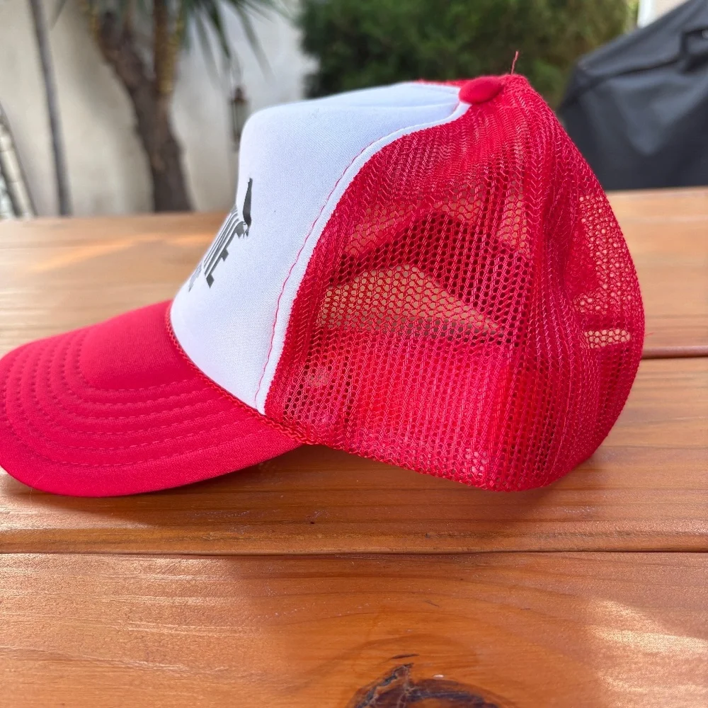 OTTO Trucker Hat for Vespertine Film, Red and White, Unisex, Men, Women